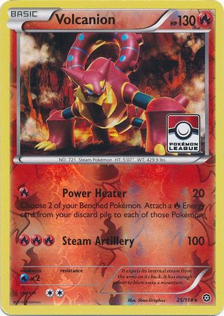 Volcanion (25/114) (League Promo) [XY: Steam Siege] | Exor Games Summserside