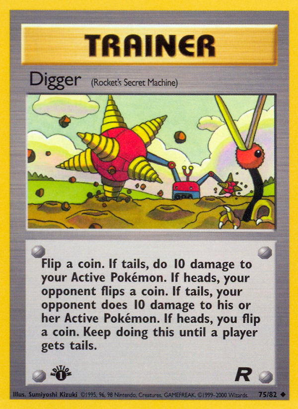 Digger (75/82) [Team Rocket 1st Edition] | Exor Games Summserside