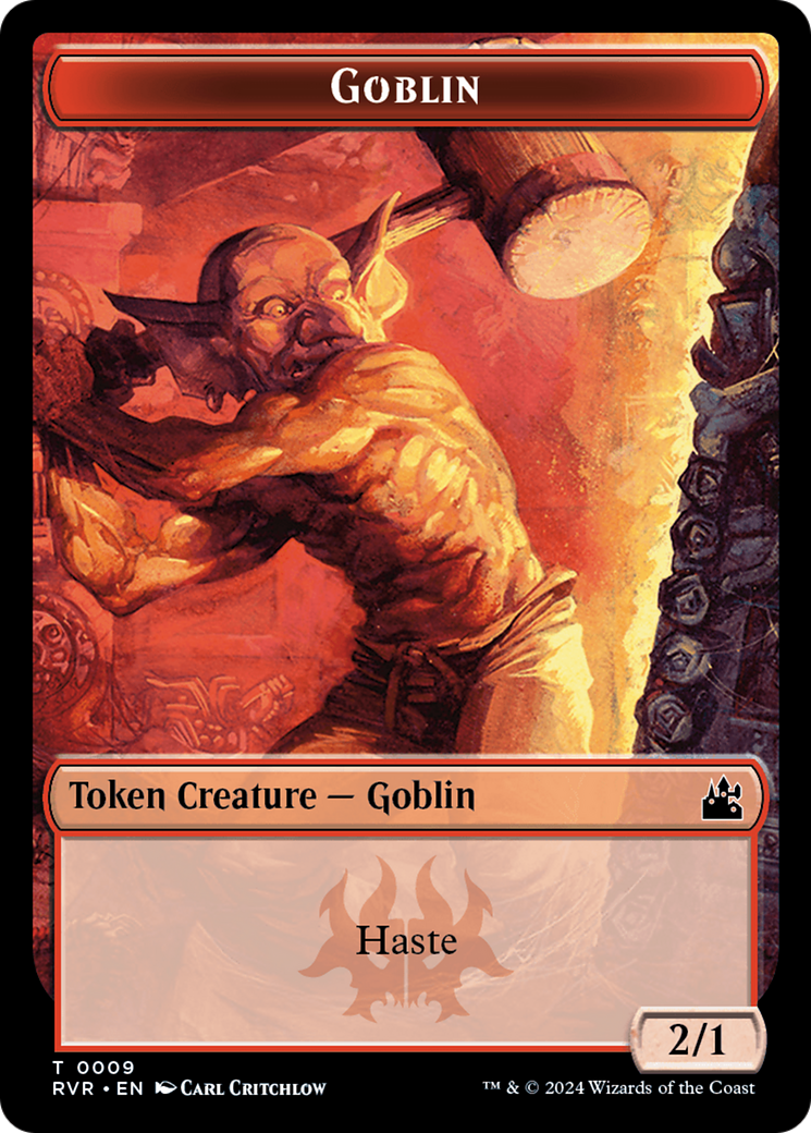 Spirit (0018) // Goblin (0009) Double-Sided Token [Ravnica Remastered Tokens] | Exor Games Summserside