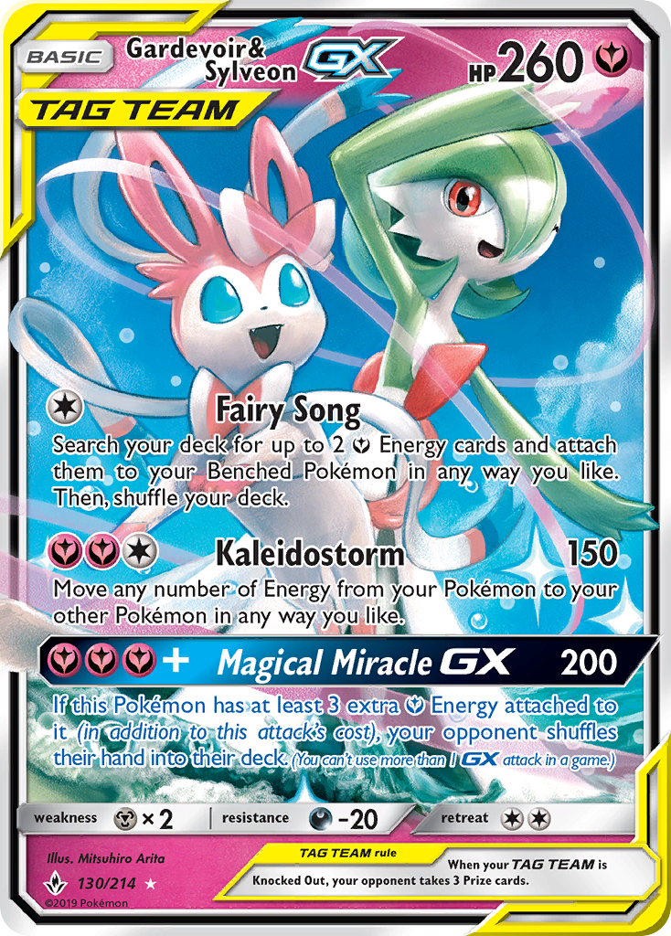 Gardevoir & Sylveon GX (130/214) [Sun & Moon: Unbroken Bonds] | Exor Games Summserside