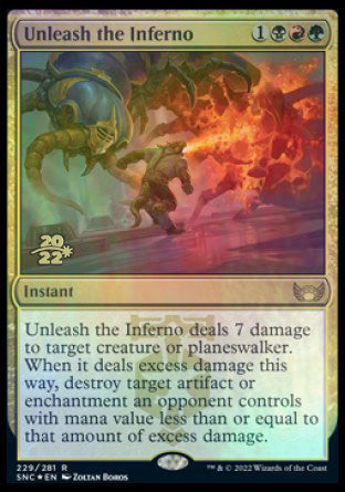 Unleash the Inferno [Streets of New Capenna Prerelease Promos] | Exor Games Summserside