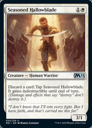 Seasoned Hallowblade [Core Set 2021] | Exor Games Summserside