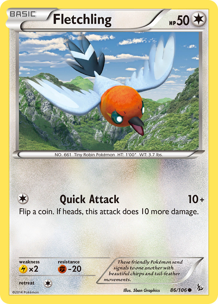 Fletchling (86/106) [XY: Flashfire] | Exor Games Summserside