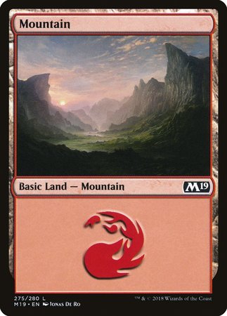 Mountain (275) [Core Set 2019] | Exor Games Summserside