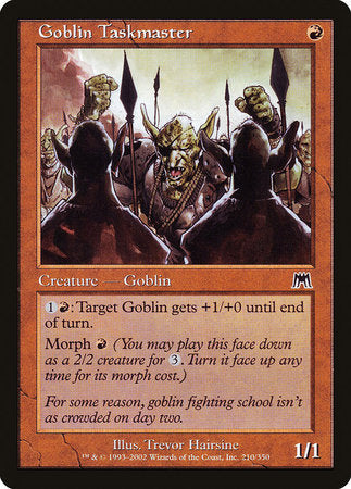 Goblin Taskmaster [Onslaught] | Exor Games Summserside