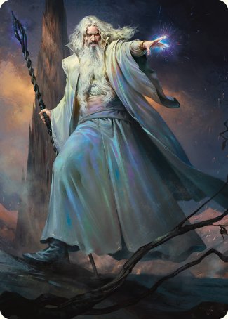 Saruman of Many Colors Art Card [The Lord of the Rings: Tales of Middle-earth Art Series] | Exor Games Summserside