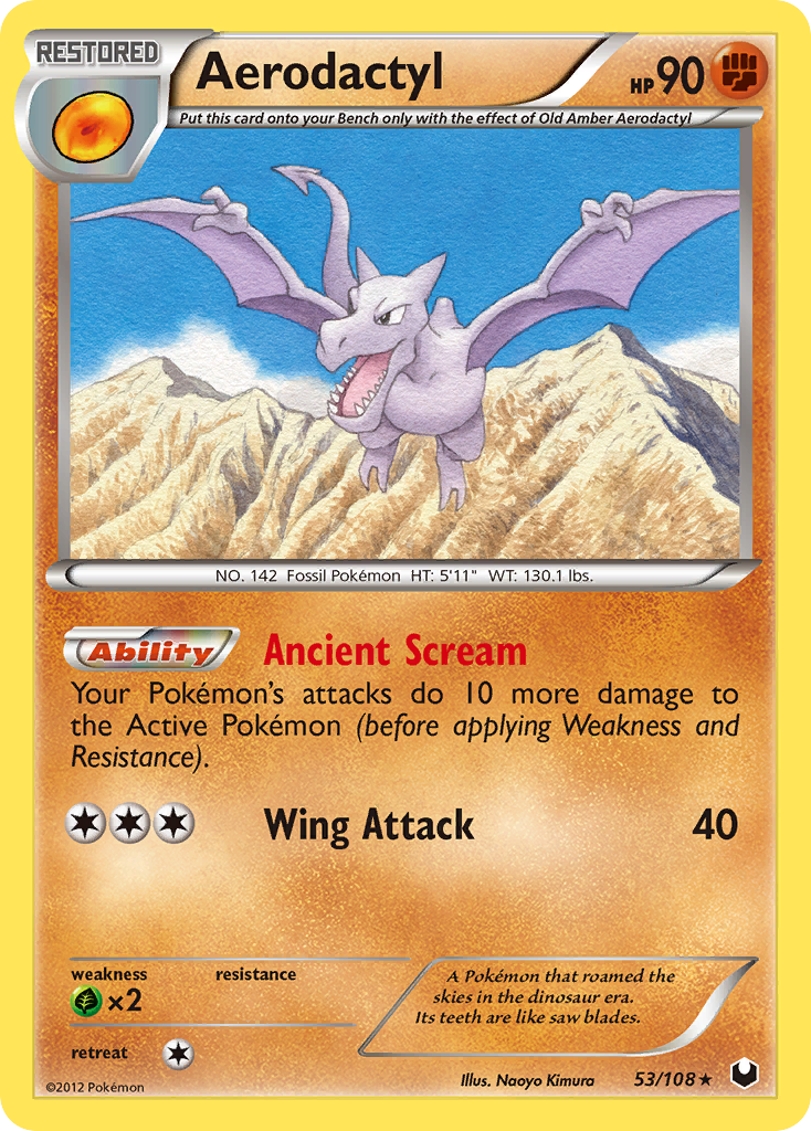 Aerodactyl (53/108) [Black & White: Dark Explorers] | Exor Games Summserside