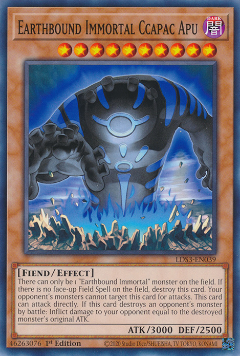 Earthbound Immortal Ccapac Apu [LDS3-EN039] Common | Exor Games Summserside