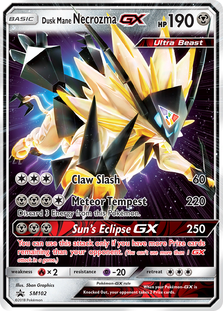 Dusk Mane Necrozma GX (SM102) [Sun & Moon: Black Star Promos] | Exor Games Summserside