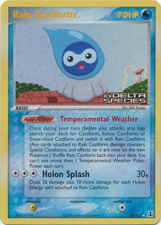 Rain Castform (26/113) (Stamped) [EX: Delta Species] | Exor Games Summserside