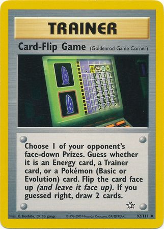 Card-Flip Game (92/111) [Neo Genesis Unlimited] | Exor Games Summserside