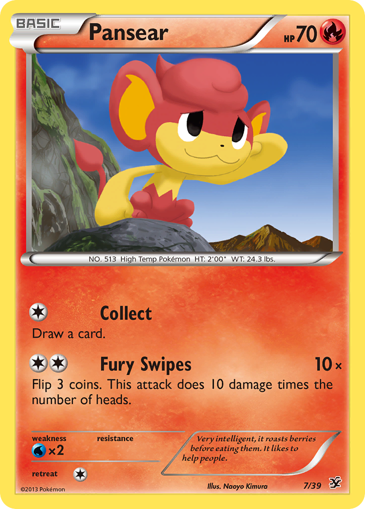 Pansear (7/39) [XY: Kalos Starter Set] | Exor Games Summserside