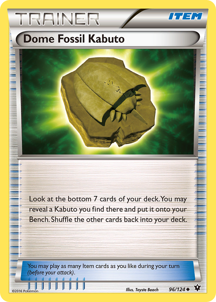 Dome Fossil Kabuto (96/124) [XY: Fates Collide] | Exor Games Summserside