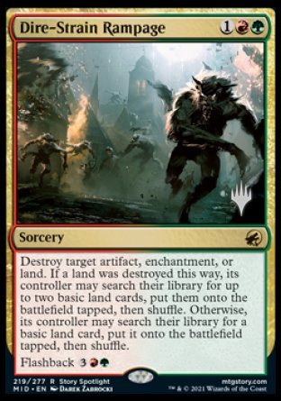 Dire-Strain Rampage (Promo Pack) [Innistrad: Midnight Hunt Promos] | Exor Games Summserside