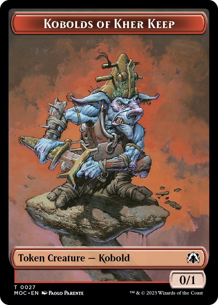 Bird // Kobolds of Kher Keep Double-Sided Token [March of the Machine Commander Tokens] | Exor Games Summserside