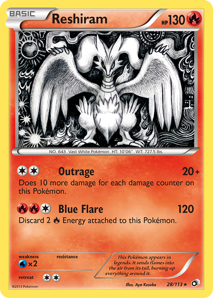 Reshiram (28/113) [Black & White: Legendary Treasures] | Exor Games Summserside