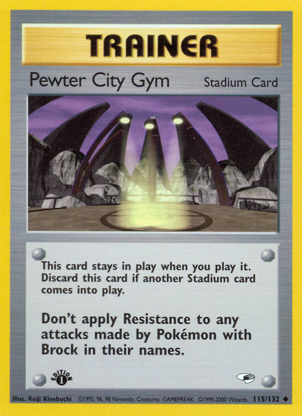 Pewter City Gym (115/132) [Gym Heroes 1st Edition] | Exor Games Summserside