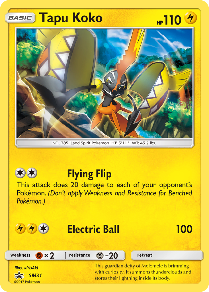 Tapu Koko (SM31) [Sun & Moon: Black Star Promos] | Exor Games Summserside