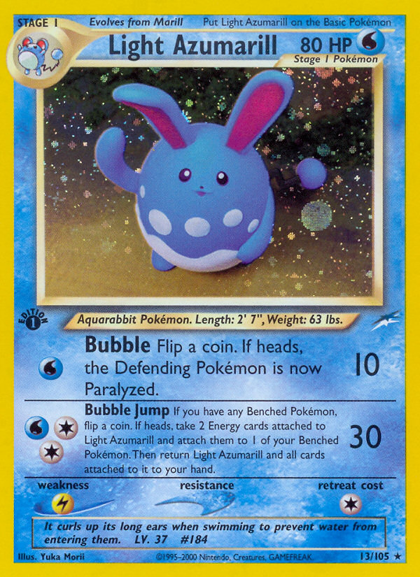 Light Azumarill (13/105) [Neo Destiny 1st Edition] | Exor Games Summserside