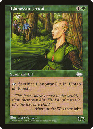 Llanowar Druid [Weatherlight] | Exor Games Summserside