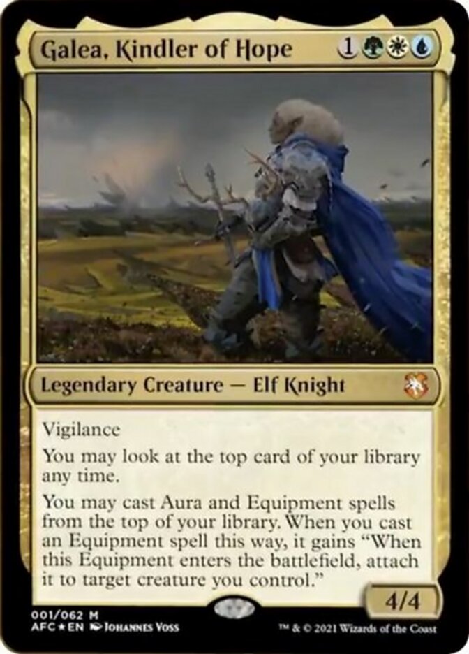 Galea, Kindler of Hope (Display Commander) [Dungeons & Dragons: Adventures in the Forgotten Realms Commander] | Exor Games Summserside