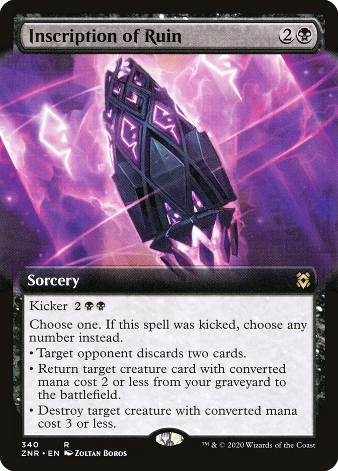 Inscription of Ruin (Extended Art) [Zendikar Rising] | Exor Games Summserside