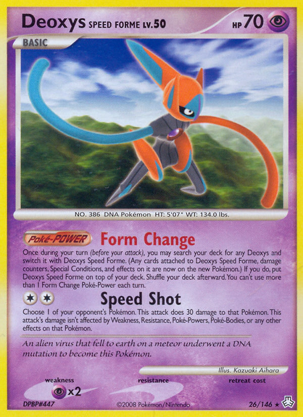 Deoxys Speed Forme (26/146) [Diamond & Pearl: Legends Awakened] | Exor Games Summserside