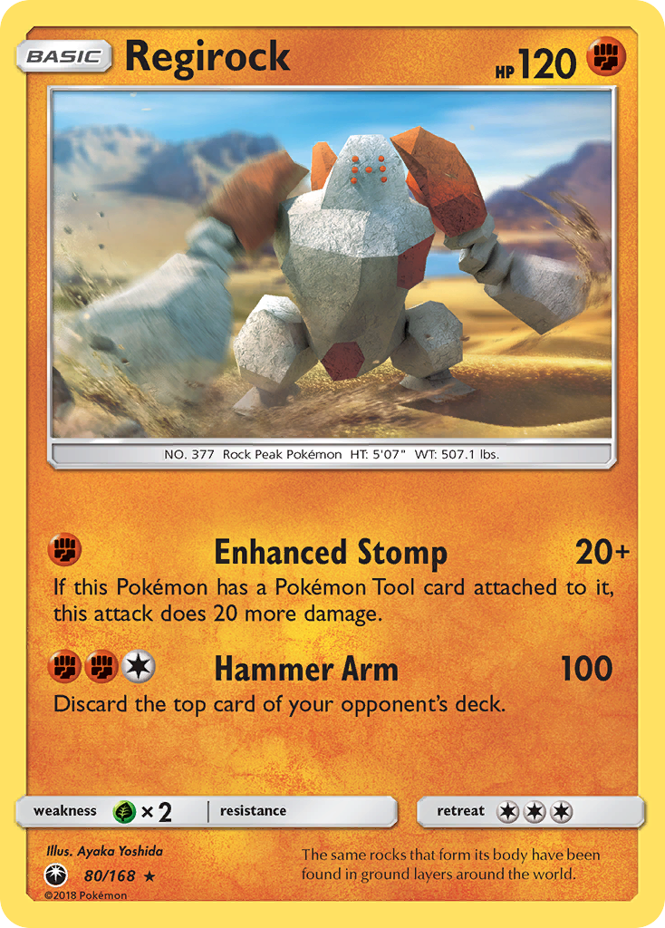 Regirock (80/168) [Sun & Moon: Celestial Storm] | Exor Games Summserside