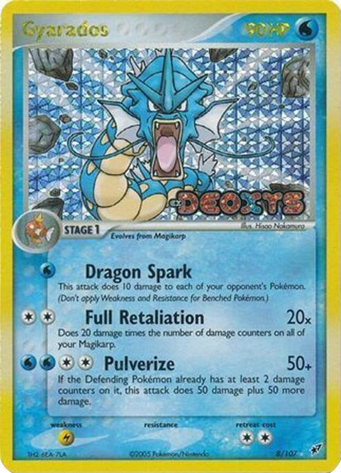 Gyarados (8/107) (Stamped) [EX: Deoxys] | Exor Games Summserside