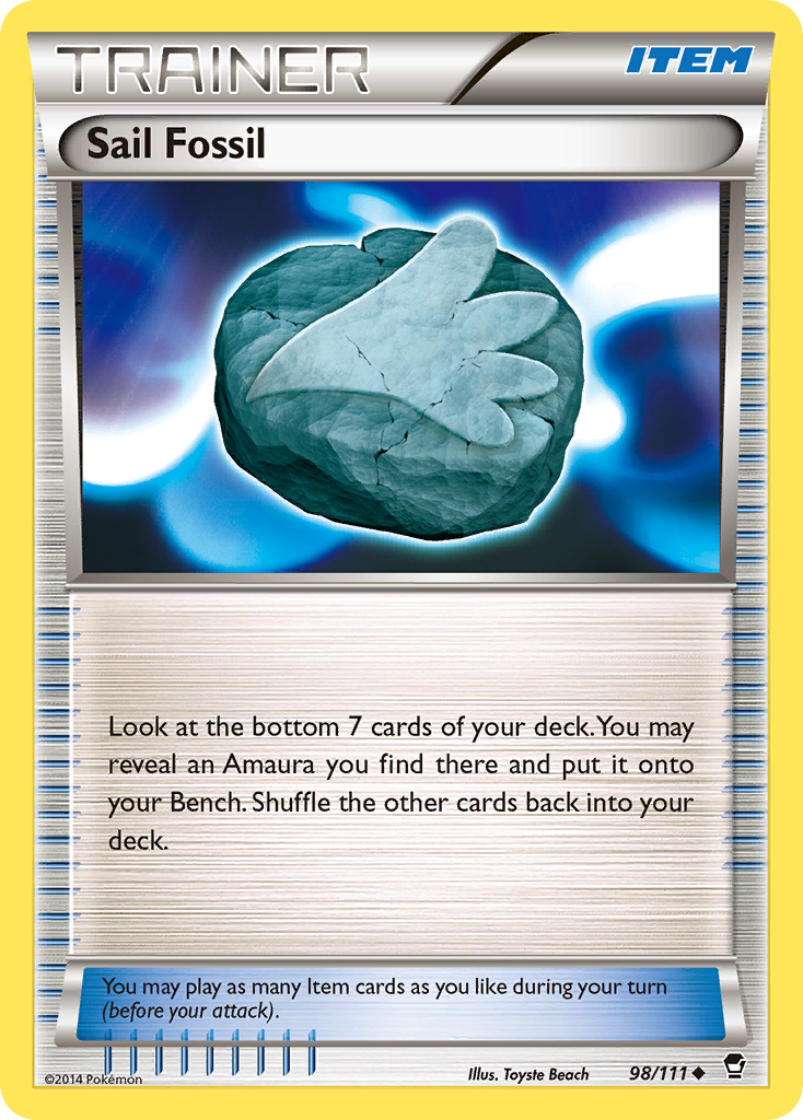 Sail Fossil (98/111) [XY: Furious Fists] | Exor Games Summserside